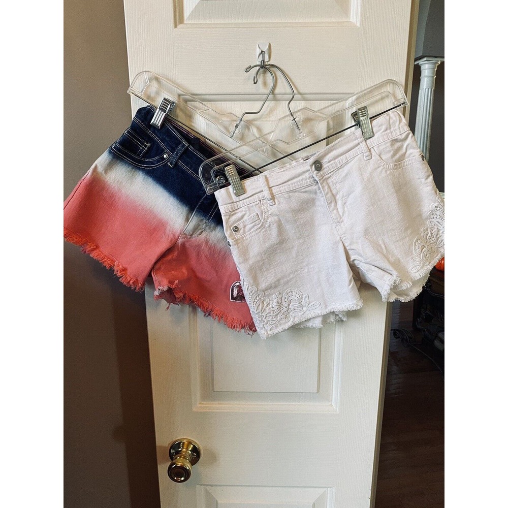 Jordache Lot of 2‎ Adjustable Waist Shorts Girls 12 NWOT